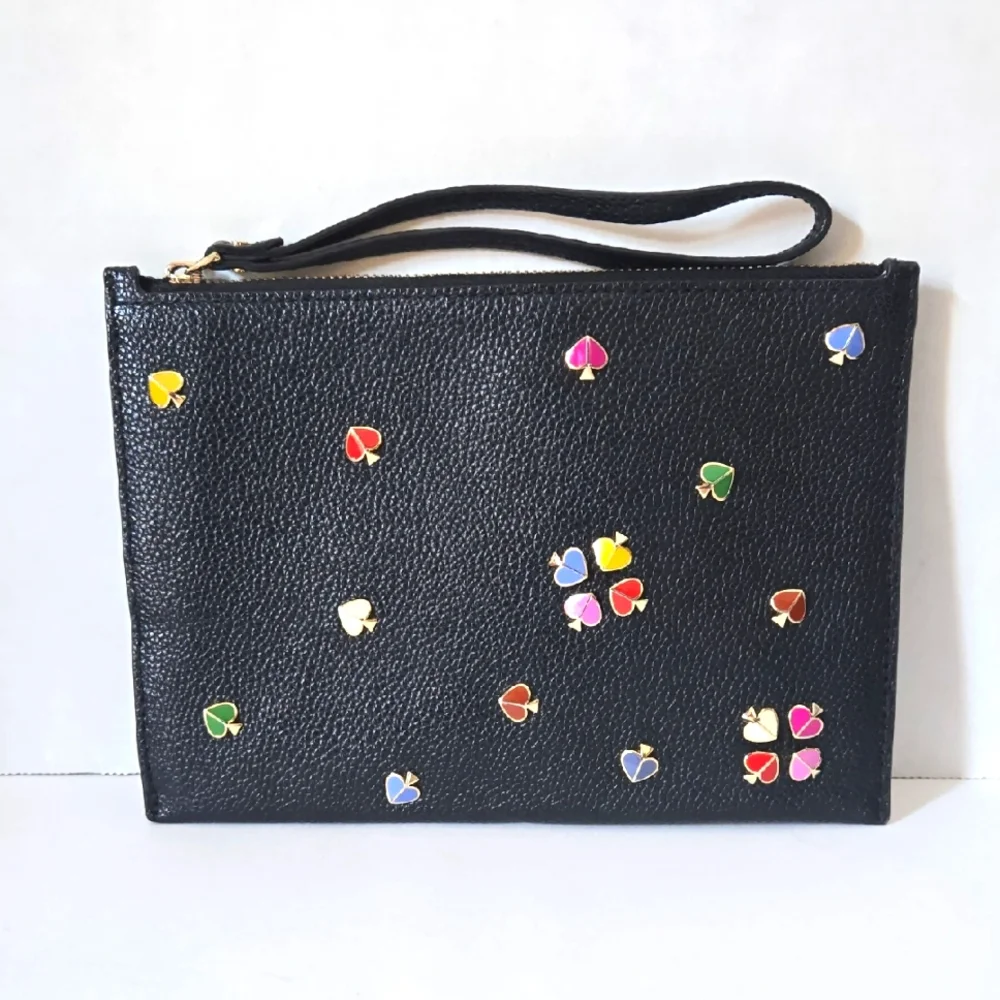 Kate Spade Margaux Enamel Spade Small Pouch/Wristlet 7.75